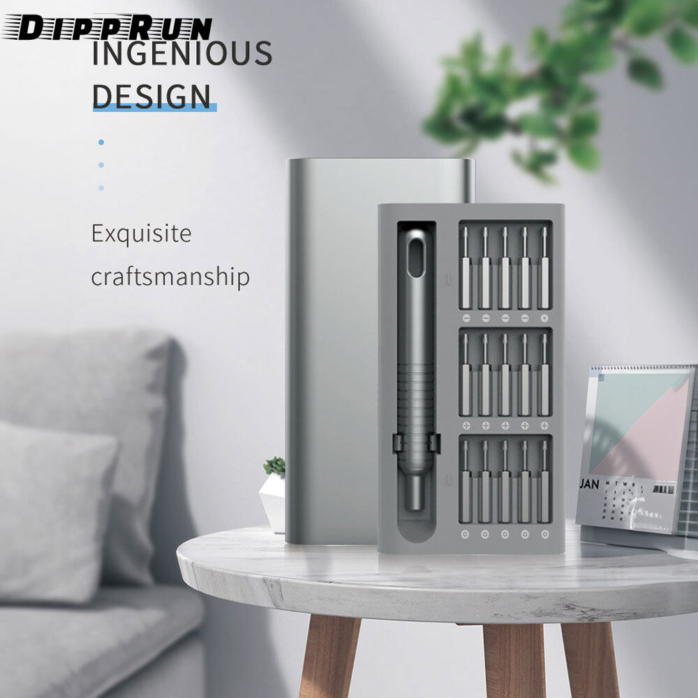 DIPPRUN 31 in 1 Precision Screwdriver Set Mini Magnetic Screwdriver Set Screwdriver Repair Tool for Watch Eyeglass Phone PC Electronics