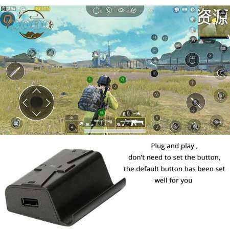 G1X PUBG Mobile จอยควบคุมเกมเมาส์คีย์บอร์ดเล่นเกม Android โทรศัพท์ PC Converter อะแดปเตอร์สำหรับ iPhone