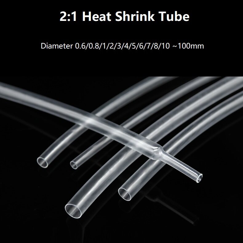 0.8/1/2-30mm Silicone Rubber Red Heat Shrinkable Flexible Heatshrink Tube 2500V 