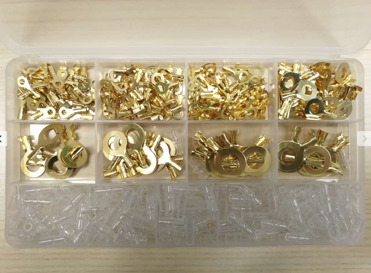 480 cái đầu cuối vòng kit mắt uốn cáp đồng kết nối thiết bị đầu cuối dây m3.2 m4.2 m5.2 m6.2 m8.2 m10.2