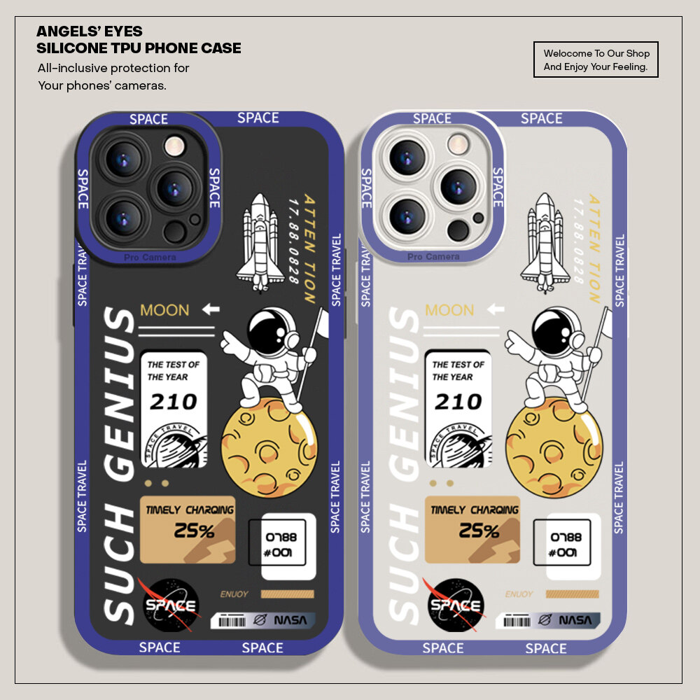 UCUC Case For Xiaomi Redmi Note 7 Note7 Pro Note 8 Pro redmi note8 Phone Case Cartoon Space Astronaut Soft Rubber Cellphone New Full Cover Camera Protection Shockproof Case