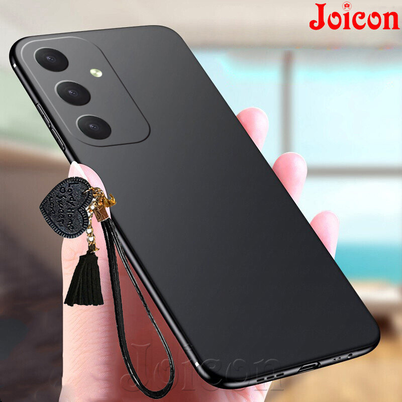 Casing for Samsung Galaxy A55 A35 A25 A15 A14 A24 A25 A34 A54 A05 A05S Case A12/A22 4G/A22 5G/S22 5G/S23 Ultra Phone Case Soft Silicone Matte Phone Cover Shockproof Lens Camera Protective Back Cover With Lovely Heart Hand Strap Sling