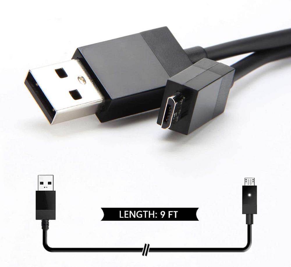 Cáp Sạc Cho Bộ Điều Khiển Xbox One S X, Dây Sạc Đồng Bộ Dữ Liệu Micro USB 2.0 Play 9FT