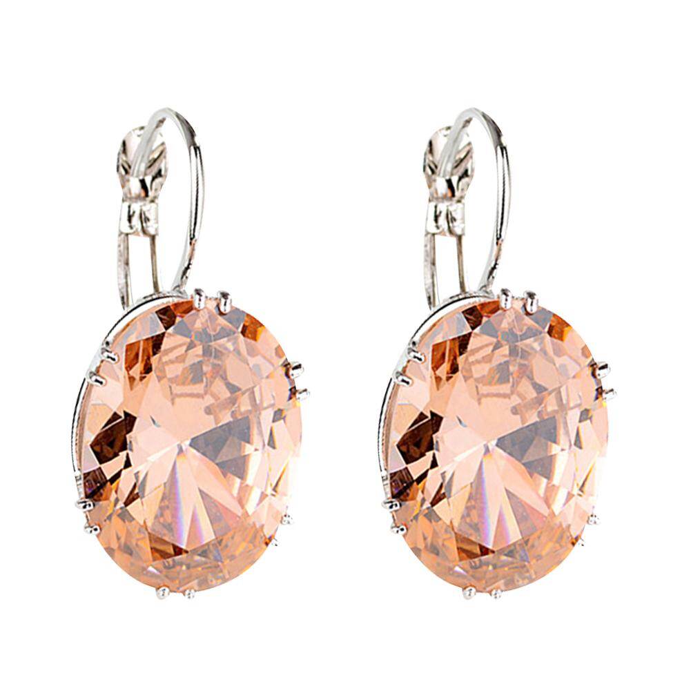 Talent Star Women Fashion Cubic Zirconia Dangle Huggie Earrings Piercing Party Jewelry Gift