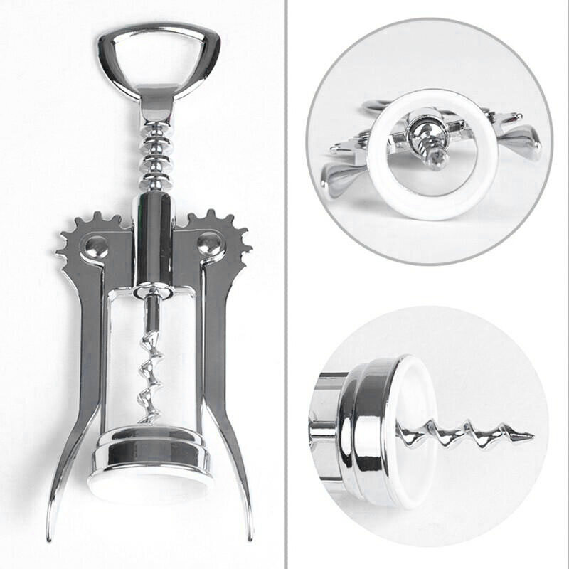 Stainless Steel Wing Style Red Wine Corkscrew Bottle Pull Opener Wine Cork Tool