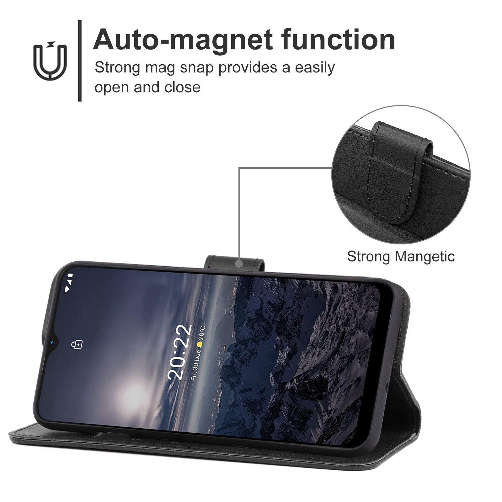 HAWEEL For Nokia G21 / G11 Leather Phone Case