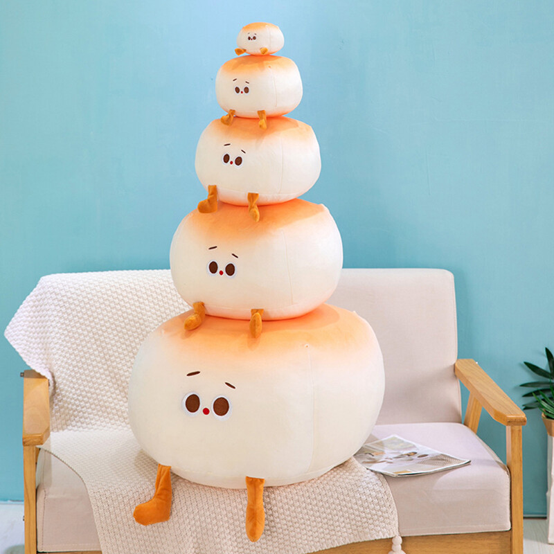Gối Búi Hấp Nhỏ Dễ Thương Búp Bê Hoạt Hình Đồ Chơi Nhồi Bông Gối Mềm Hình Bánh Mì Sáng Tạo