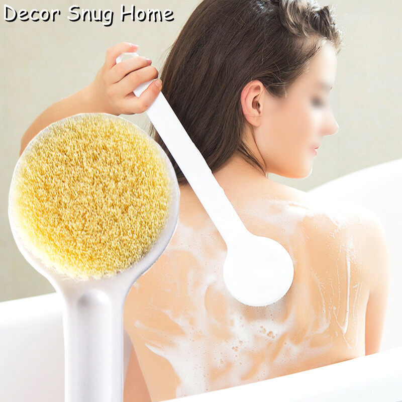 【On Sale】Bath Brush Long Handle Shower Brush Soft Hair Suitable for Rubbing Back Scrubbing