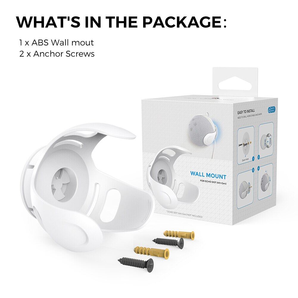 For Echo Dot 5/4 Wall Mount Holder Speaker Bracket For Amazon Alexa Echo Dot 4 Generation Smart Bluetooth Speaker Hanger Stand