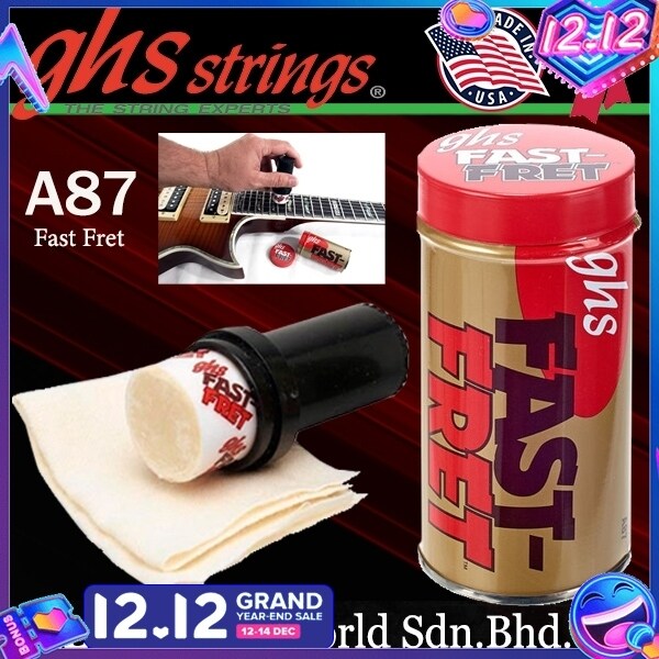GHS Strings Fast Fret for Guitar String and Fingerboard Neck Cleaner Cleaning Lubricant Conditioner Polish - Can Malaysia