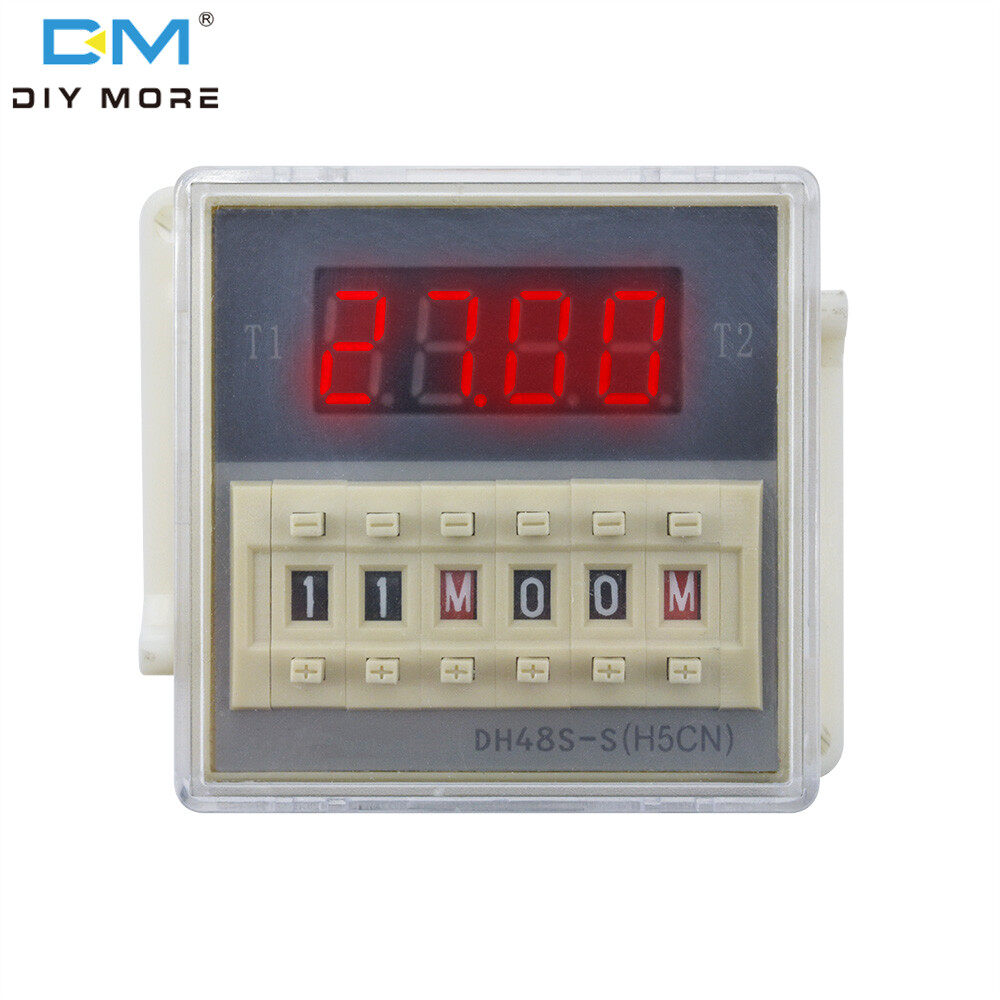Diymoredh48s-s digital ac 220v precision time delay relay with socket base