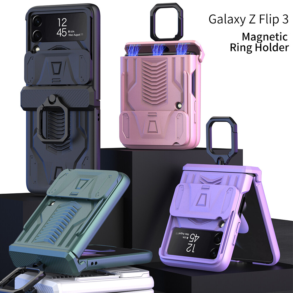 HCOE Hinge with Holder Phone Case For Samsung Galaxy Z Flip 3