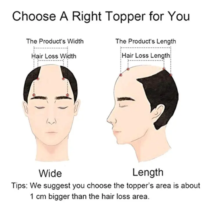 100 Real Human Hair Men Wigs Short Hair Increase Hair Volume Hair