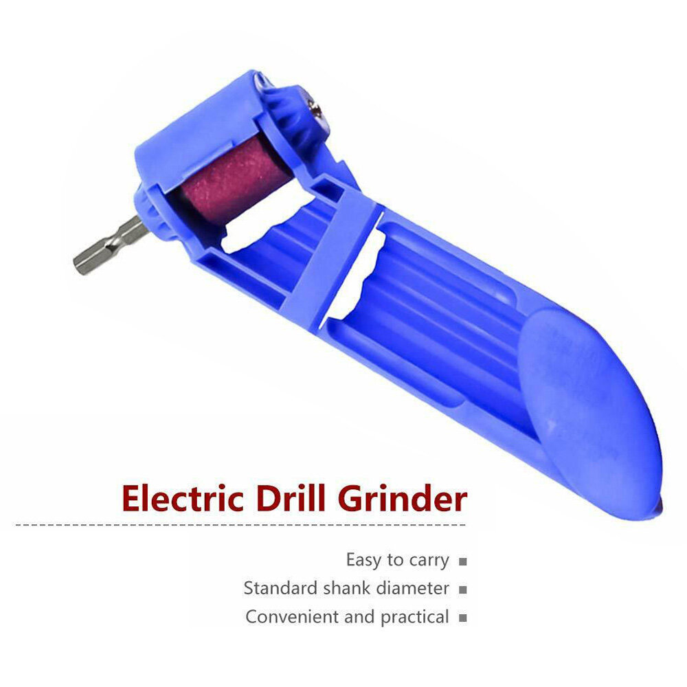 Toolstar Portable Drill Bit Sharpener Sharpening Tool Corundum Resisting Grinding Wheel Grindstone Accessories with Buckle