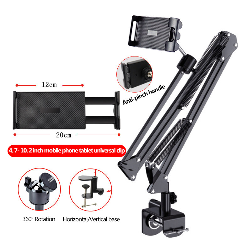 Universal Phone Holder Arm Lazy Holder Mobile Phone Tablet Stand 360