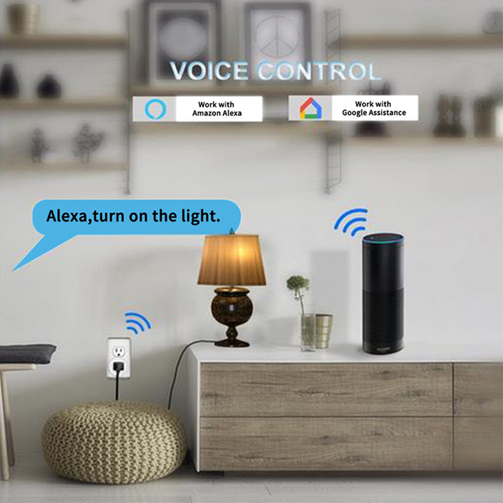 Smart Plug Wifi 10A US Socket, Works with Tuya Smart Life