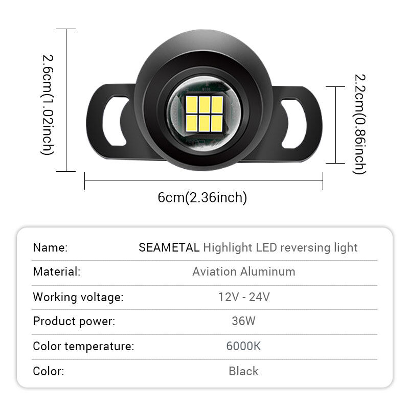 Đèn Lùi Xe DC 12V-24V Đèn Hậu Dự Phòng Màu Trắng LED Đèn Phụ Trợ Đỗ Xe