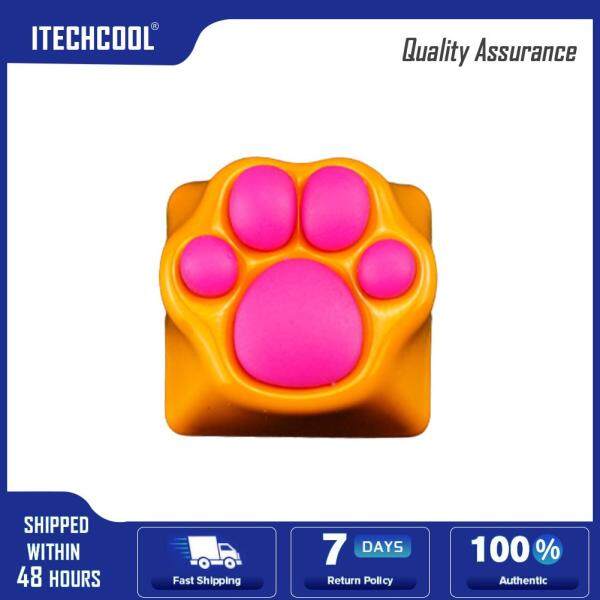 Keycap w/ 3D Silicone Cat Paw Pad Alloy Metal Base for Mechanical Keyboard Singapore