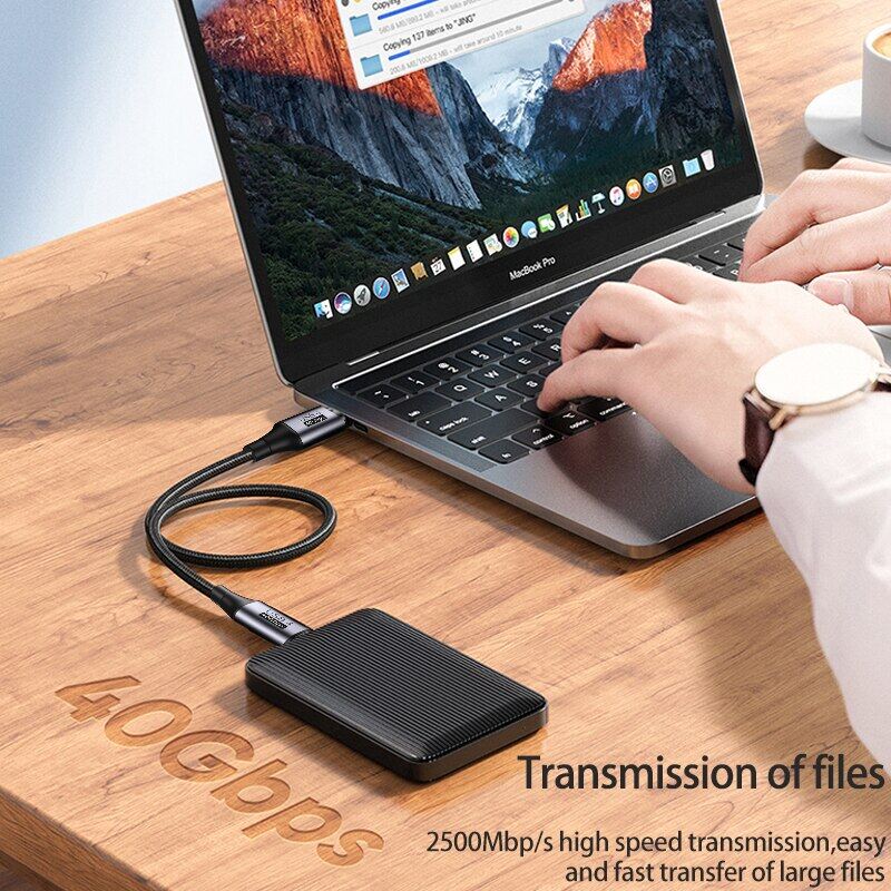 USB 4.0 Loại C Để Loại C Cáp 40Gbps 8K 60Hz PD 100W Nhanh Sạc Cáp Dữ Liệu Dây Với Thunderbolt 3/4 Cho Macbo-Ok Pro Máy Tính Xách Tay