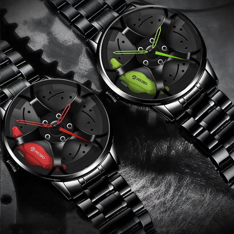 Car Rim Watch Custom Wheel Rim Hub Watches Men Custom Design Sport Car Rim Hub Men Watches ...