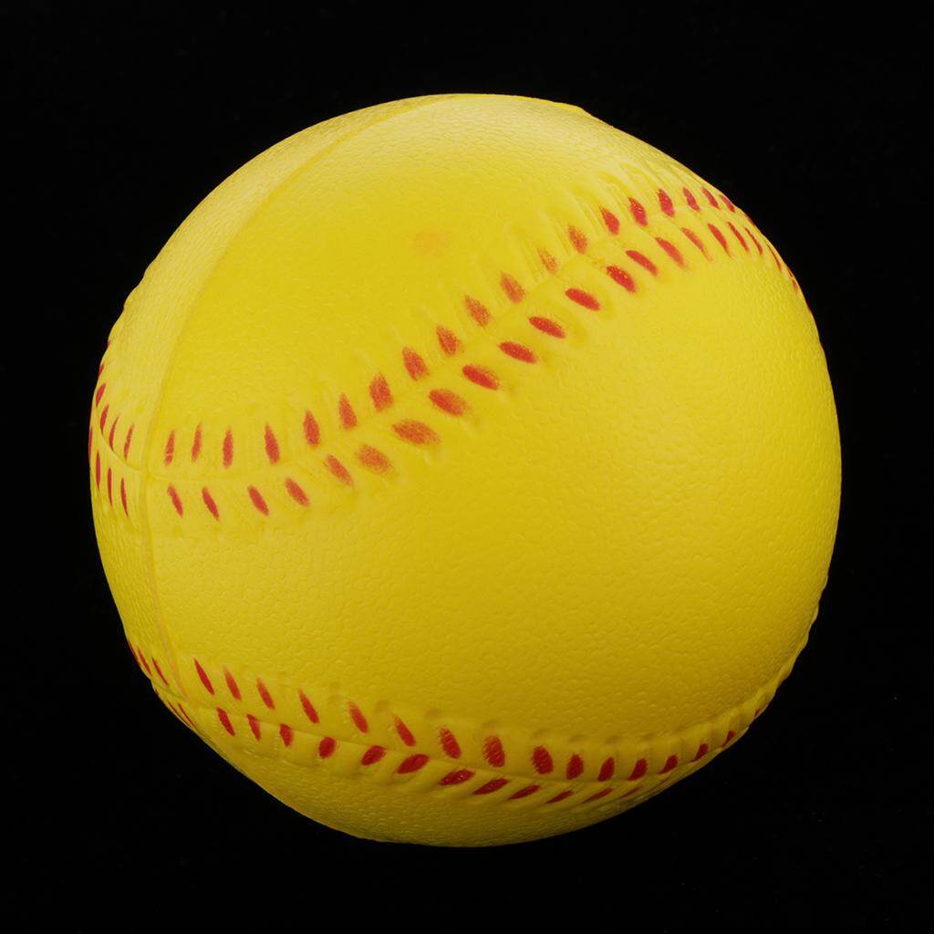 Baoblaze Pitcher's Soft Training Softball, PU Foam Yellow Baseball Ball for Practice - Durable and Practical