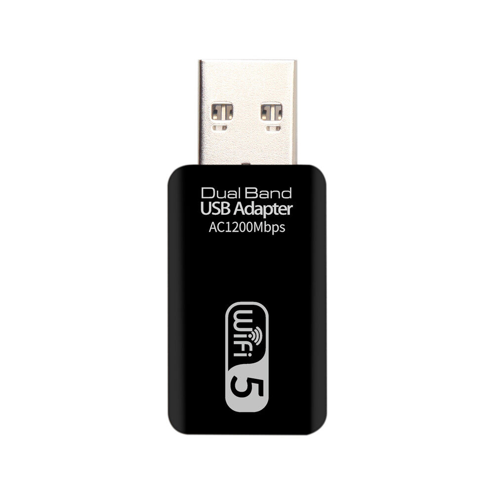 KEBETEME Bộ Chuyển Đổi USB WiFi Không Dây 1200Mbps Bộ Chuyển Đổi Lan WIFI USB 2.4 Băng Tần Kép 3.0G/5Ghz Dongle 802.11ac Cho Máy Tính Xách Tay Máy Tính Để Bàn