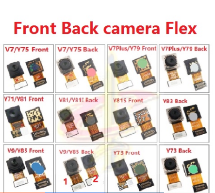 【typ】Back rear Front camera Flex cable For Vivo V5 V5Plus V7 V7Plus V9 Y66  Y67 Y71 Y73 Y75 Y79 Y81 Y83 Y85