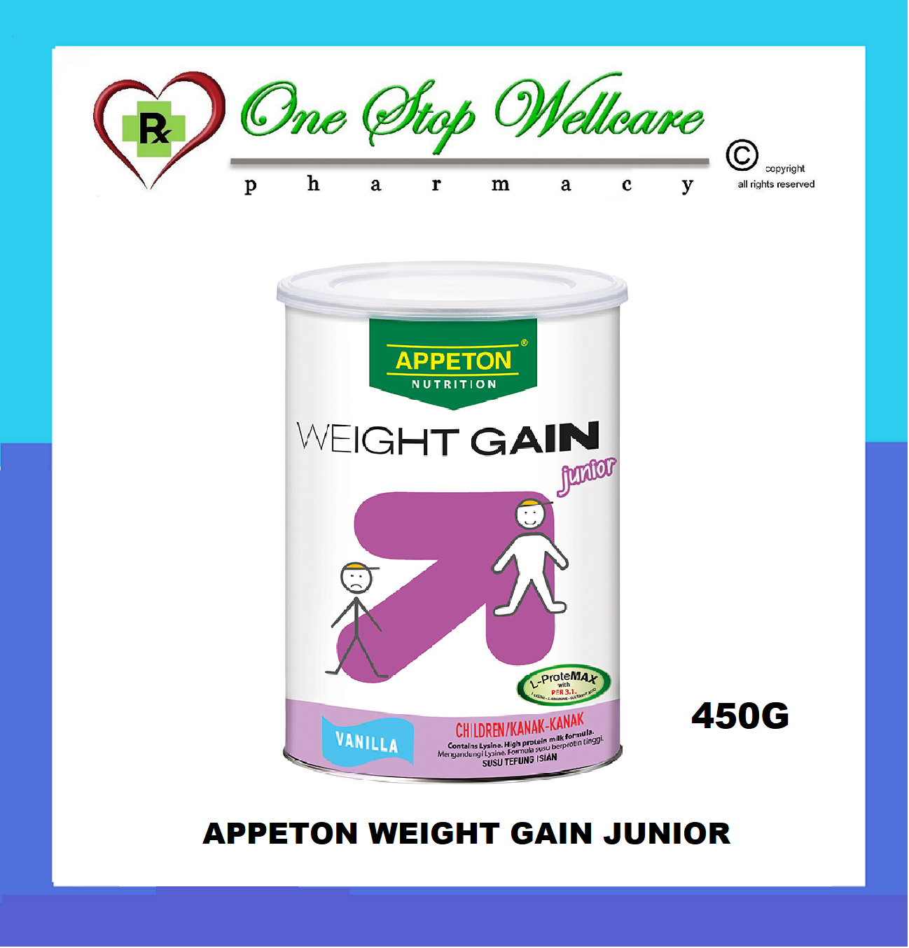 APPETON WEIGHT GAIN JUNIOR 450G (EXP 06/2025) Lazada