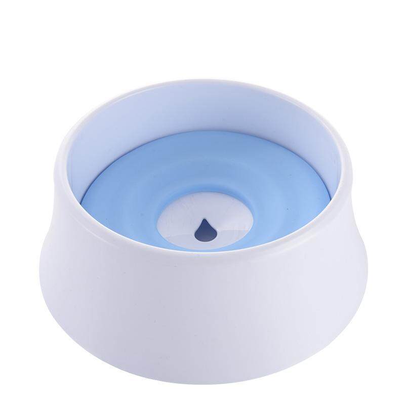 Bát Uống Nước Cho Mèo Họa Tiết Cún Cưng Navarch Với Khay Nổi Tràn Bằng Chứng 2 Trong 1, Không Độc Hại, Không Nhỏ Giọt, Chống Bụi Màu Xanh