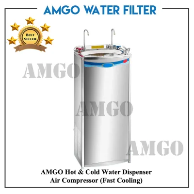 AMGO Stainless Steel Hot & Cold Water Dispenser Air Compressor (Fast Cooling)
