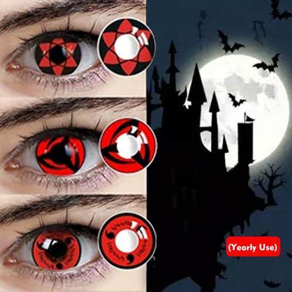 1 Pair Cartoon Naruto Cosplay Eyes Cosmetic Contact Lens Halloween Contacts