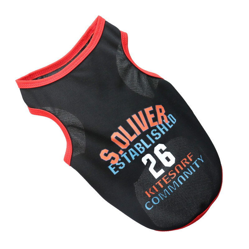 AuntieCindy Summer Cool Dog Shirt 5 Styles Mesh Jersey for Small Pets Handsome Fashion Basketball Fans Cheering Dog Vest
