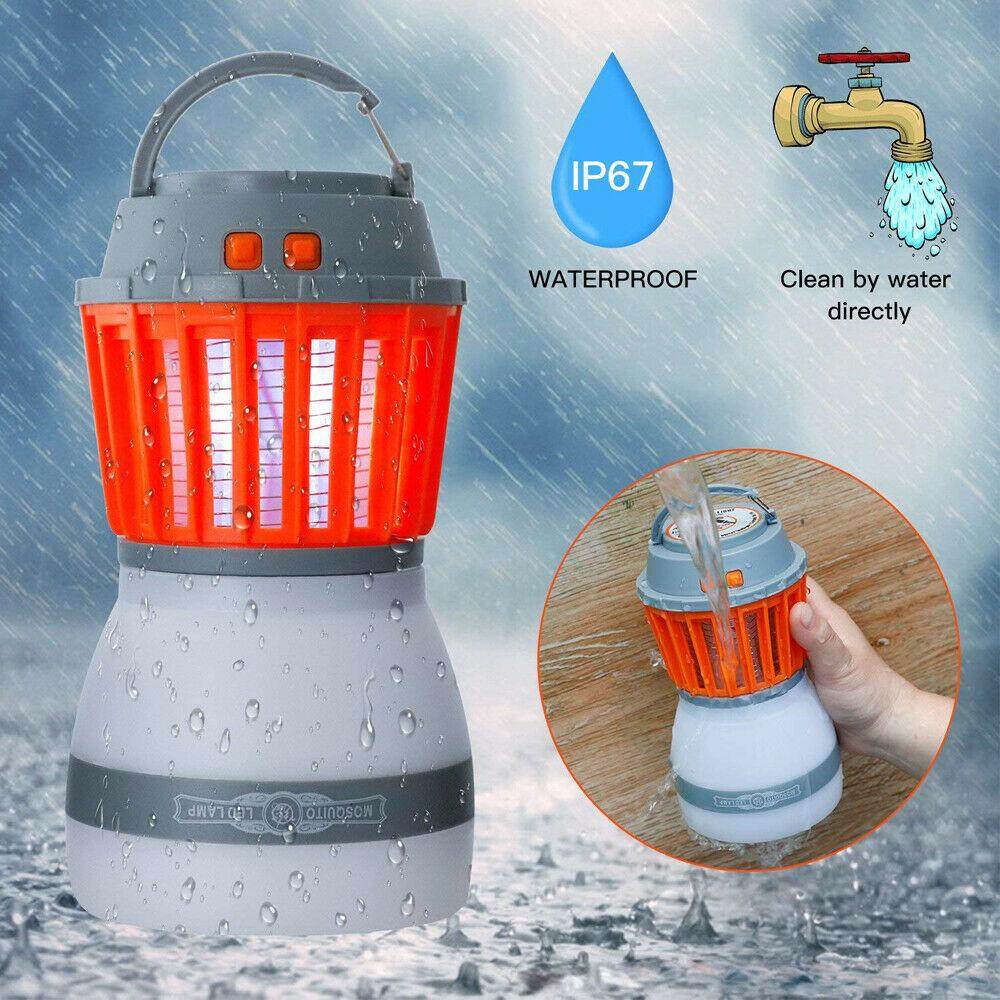 UV Solar LED Electric Fly Insect Bug Pest Mosquito Trap Zapper Killer Night Lamp