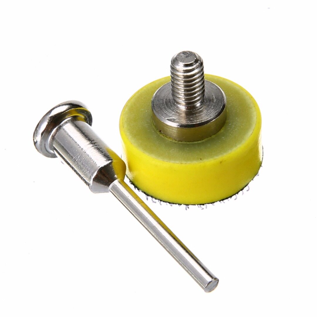 BOKALI 100pcs Sanding Discs + 1  Abrasives Hook & Loop Backer Plate + 1/8inch Shank Set