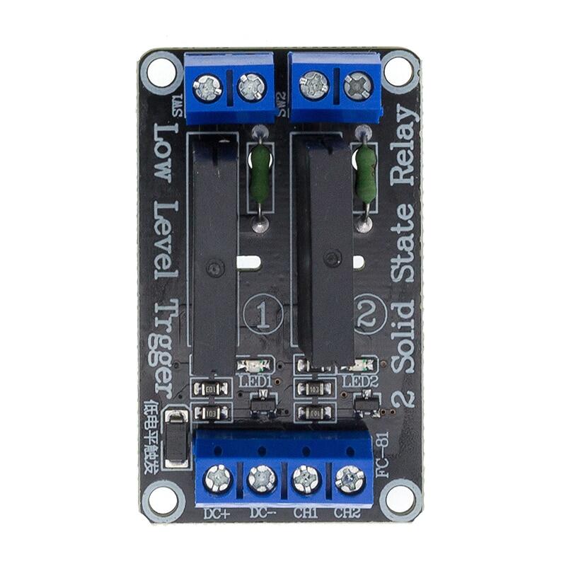 5v 1 2 4 8 channel ssr g3mb-202p solid state relay module 240v 2a output with resistive fuse diy kit for arduino