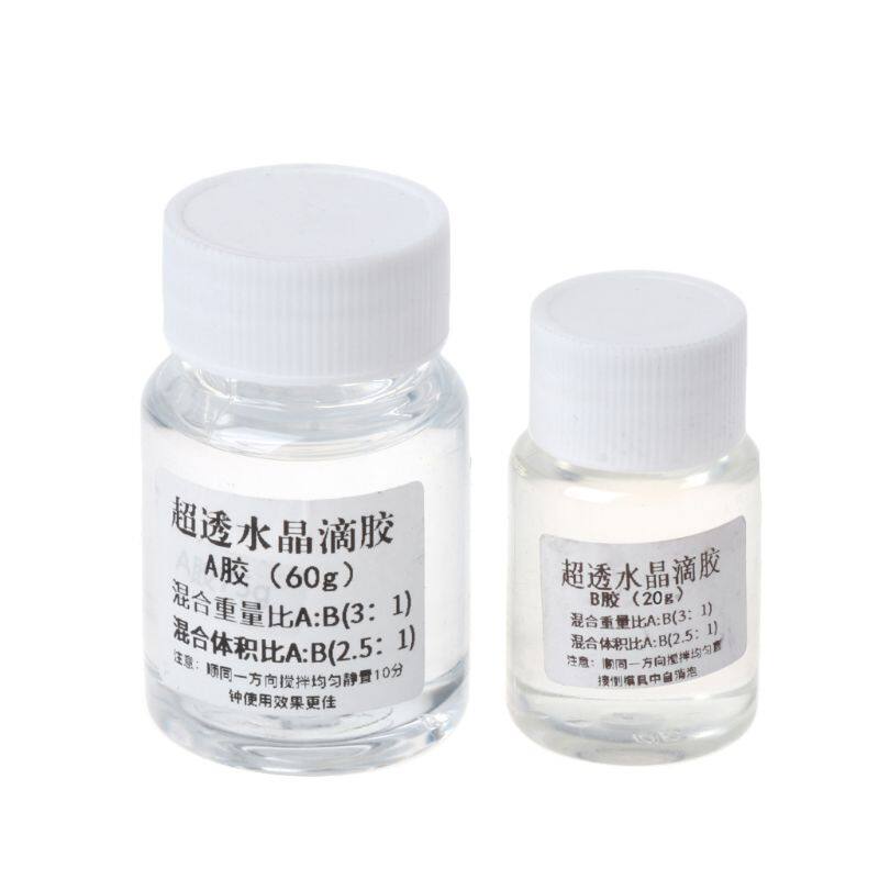 Ultra-transparent AB Crystal Glue Two Component Epoxy Resin Sealant Quick Drying