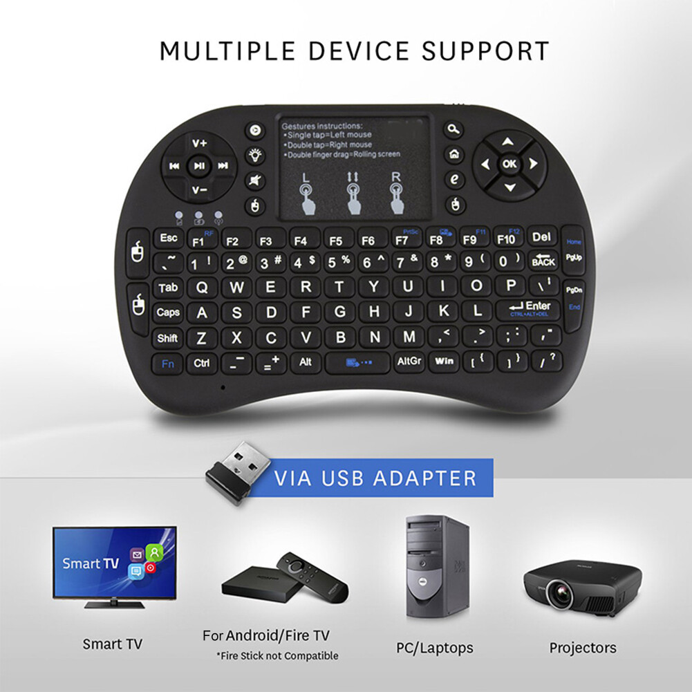 Portable Mini 2.4G Wireless Bluetooth Keyboard with Touch Pad for PC Laptop