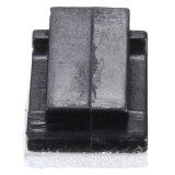 UK 100x Black Plastic Self-adhesive Wire Tie Rectangle Cable Mount Clips Clamp