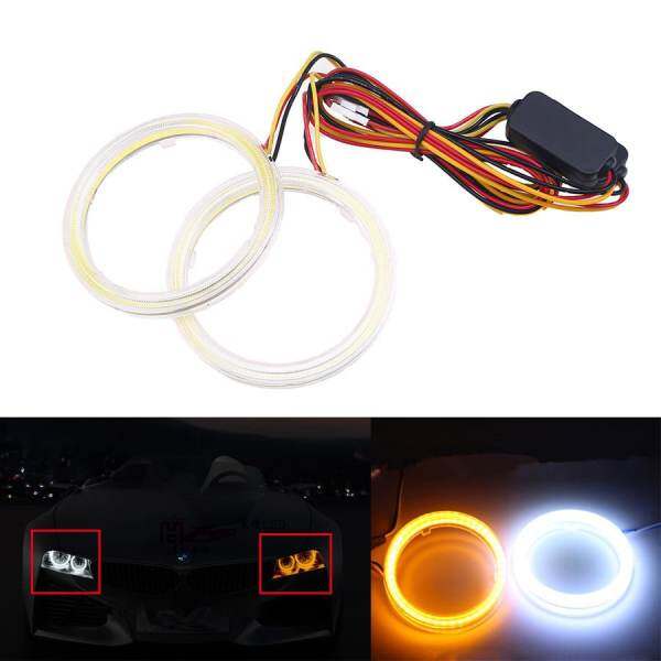 100mm Xe COB Đôi Mắt Thiên Thần Hào Quang Vòng Đèn LED Đèn + Biến Tín Hiệu