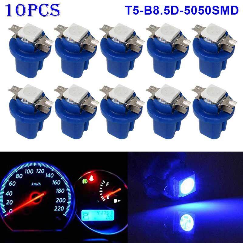 10Pcs B8.5D Car Gauge T5 smd LED Dashboard Instrument Cluster Gauge Light White