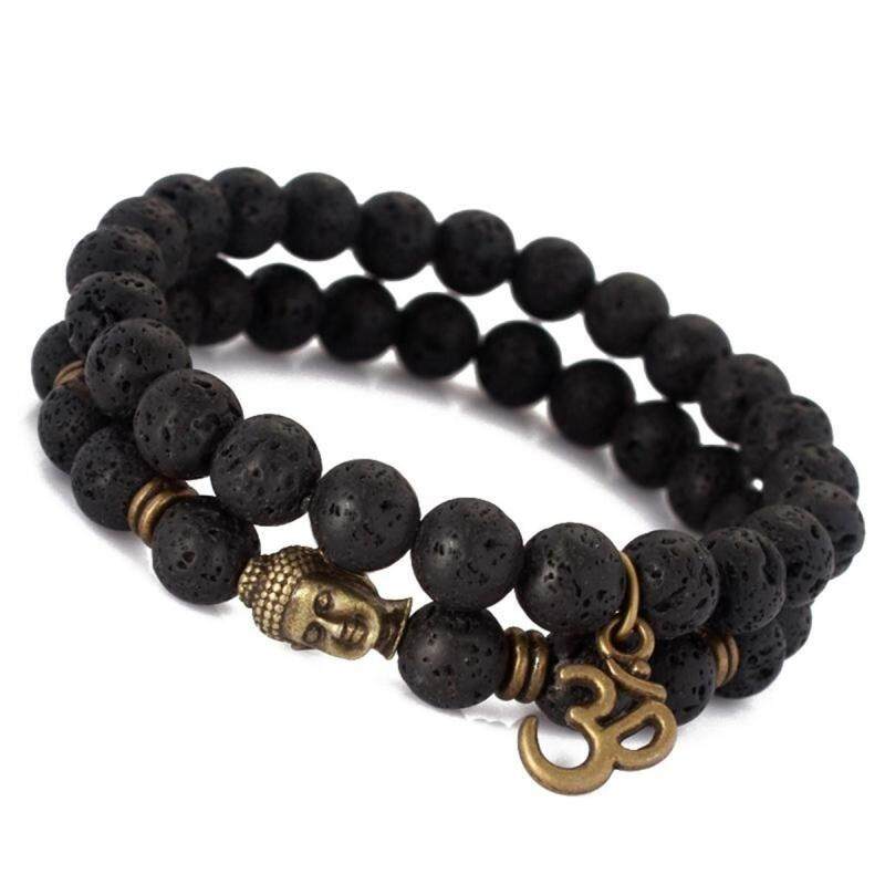 Men Bracelets At Best Price In Malaysia Www Mens Lava Stone Buddha Beaded Bracelet Lucky Yoga Energy Wrist Mala Om Bracelets