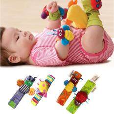 1Pair Baby Kids Soft Animal Hand Wrist Bells Rattles Cartoon Cute Handbells Malaysia