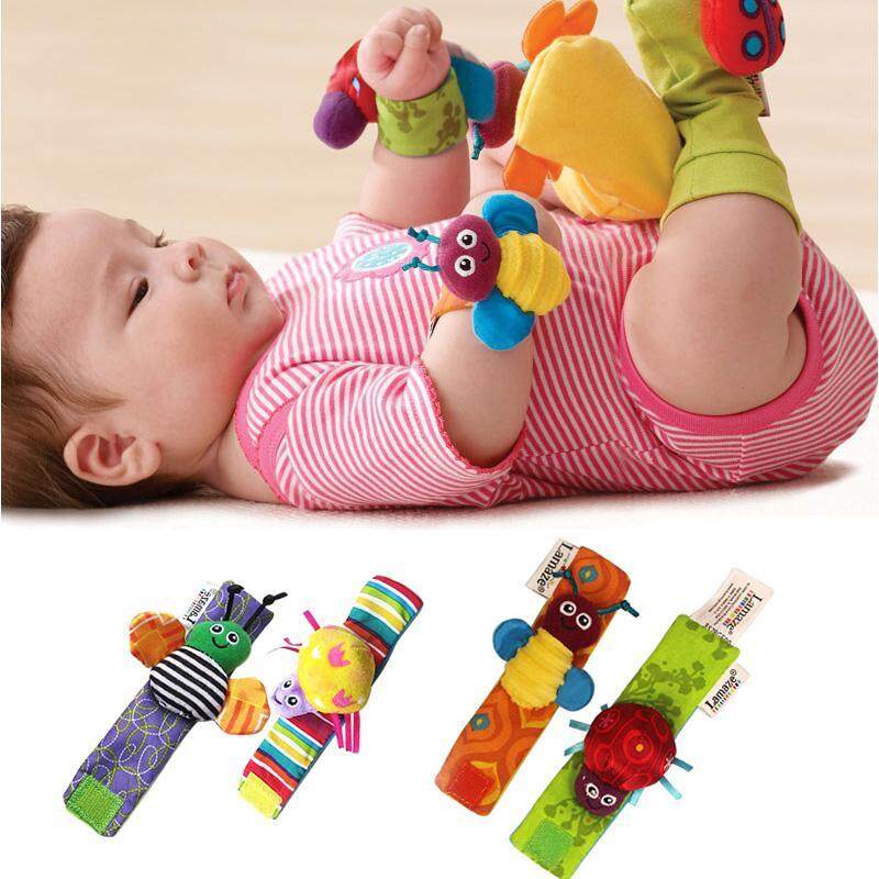 1Pair Baby Kids Soft Animal Hand Wrist Bells Rattles Cartoon Cute Handbells Malaysia