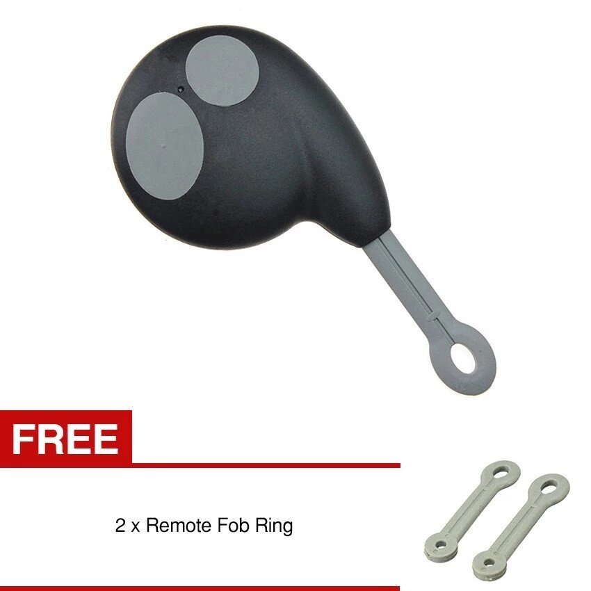 【RichCat-Auto】 2 Button Replacement remote Key Shell Case Fob For Cobra Alarm 7777 Without Battery Buy 1 Get 1 Free 2 x Remote Fob Ring