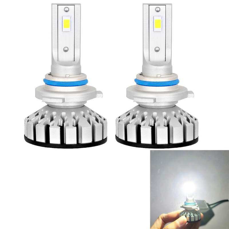 2 Pcs R8 9006/HB4 30 W 3500LM 6000 K IP65 Tahan Air Mobil LED Lampu Depan dengan 2 Lampu Tongkol, DC 9-36 V (Lampu Putih)