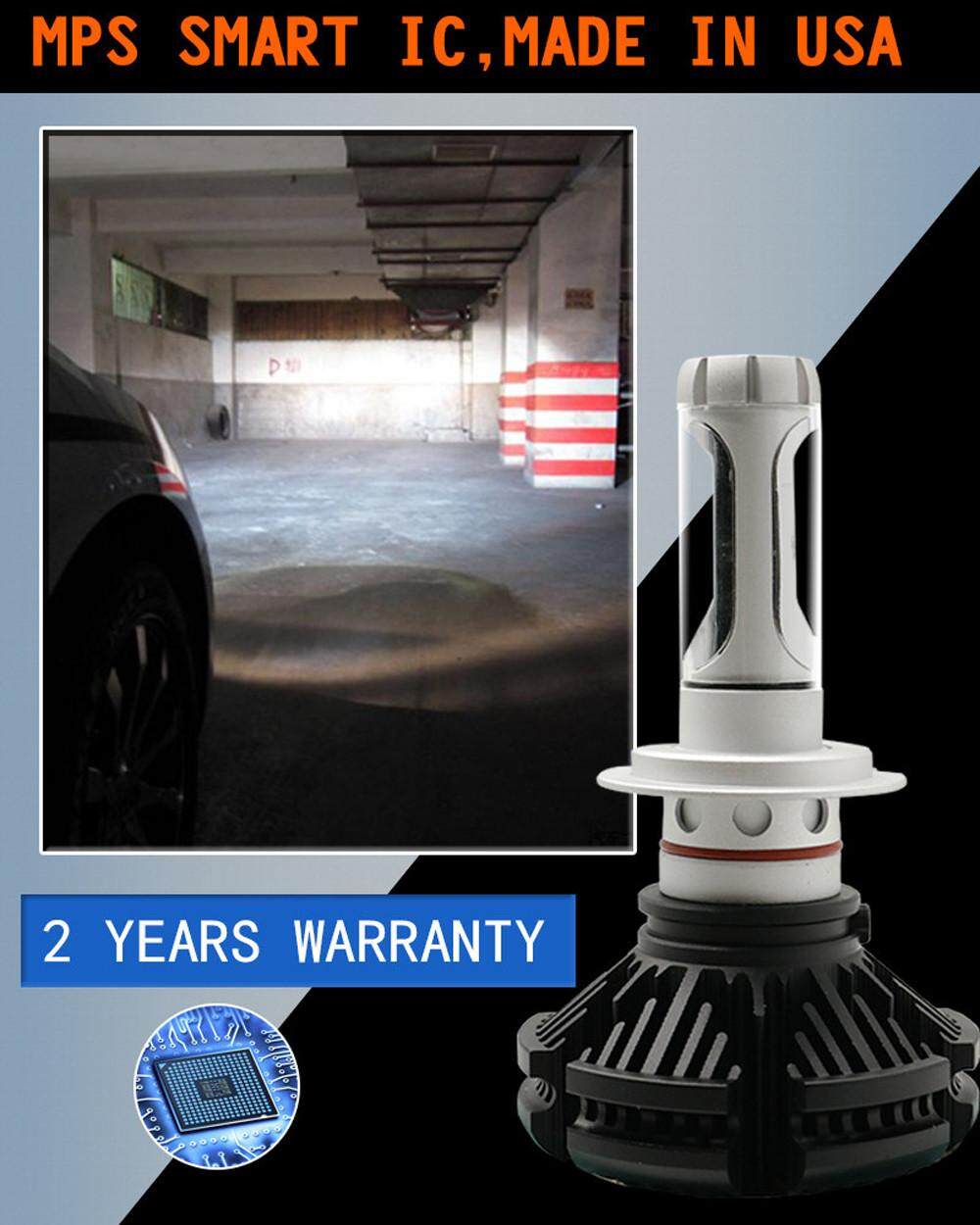 2017 2 PC X3 H7 50 W 12000LM Mobil Lampu Depan LED 6500 K White High Power-Intl