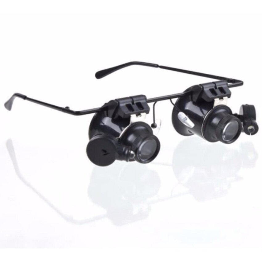 20x Glasses Goggles Magnifier With LED Lamp High-power EyeRepairMagnifier for iPhone IC Chip BGA CPU Maintenance Tool