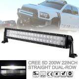 22 Inch 200 W LED Thẳng Dual-Hàng Worklight Thanh 40x 5D Chip ComBo Offroad Ánh Sáng Cho Xe Tải SUV 4X4 4WD ATV