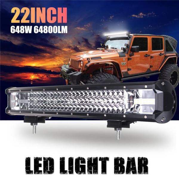 22 Inch LED Làm Việc Thanh Ánh Sáng Đèn Pha Đèn Combo Đèn Xe Ô Tô 162 W Lái Xe Đèn Xe Ô Tô, Xe Tải Offroad Sương Mù đèn IP68 DC10-30V