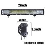 22 Inch LED Làm Việc Thanh Ánh Sáng Đèn Pha Đèn Combo Đèn Xe Ô Tô 162 W Lái Xe Đèn Xe Ô Tô, Xe Tải Offroad Sương Mù đèn IP68 DC10-30V